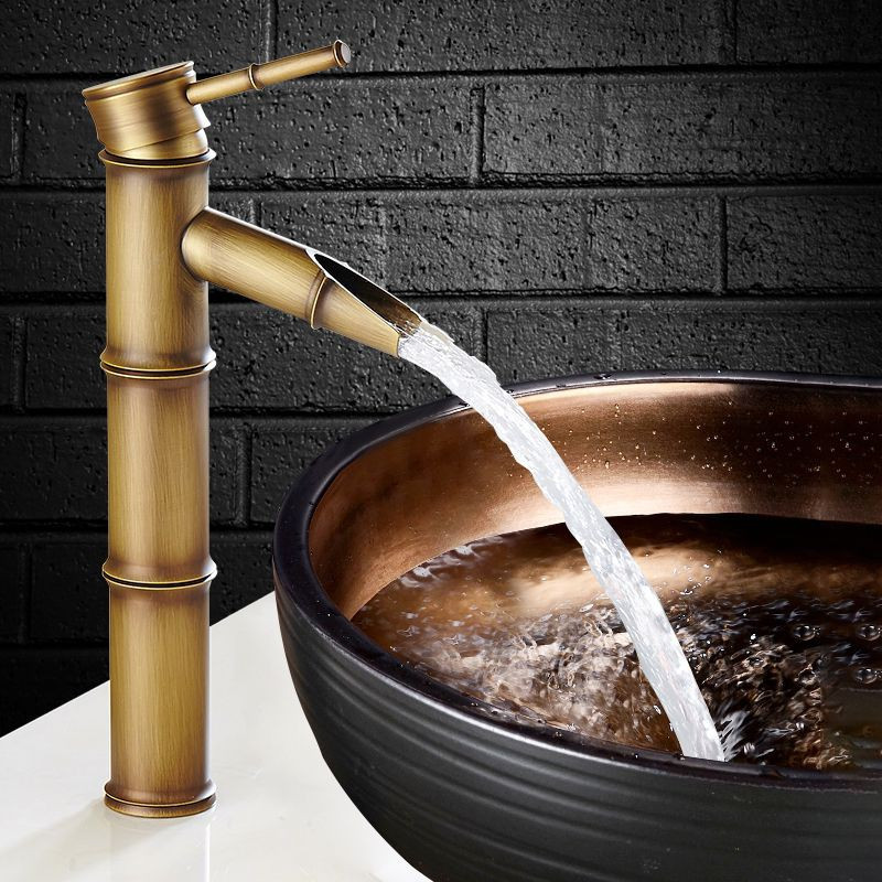 Vòi chậu lavabo mạ màu đồng MK-2012G - Image 4