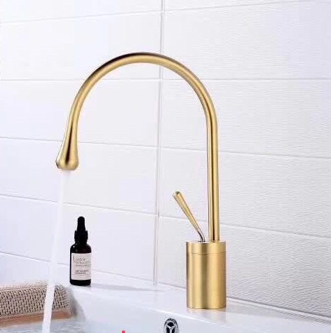 Vòi chậu lavabo mạ màu đồng MK-2013GM - Image 4