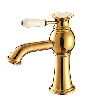 Vòi chậu lavabo mạ vàng Daelim 03 - Image 6