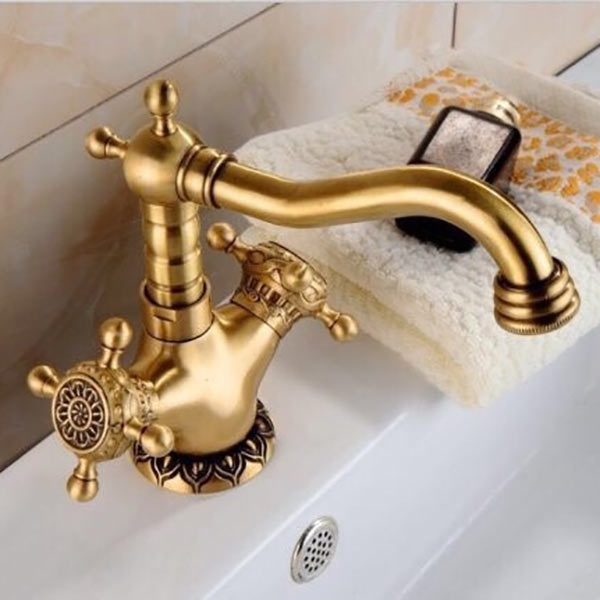 Vòi chậu lavabo mạ vàng HM-1220 (Đặt hàng từ 10-25 ngày) - Image 4