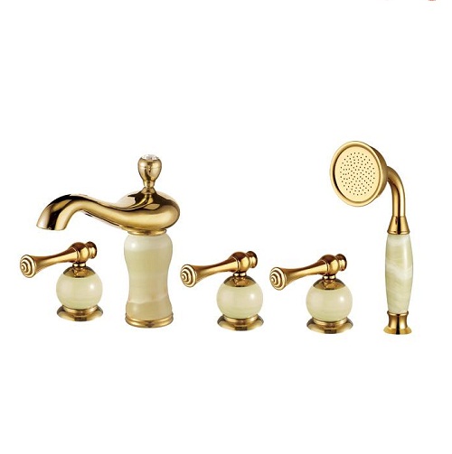 Vòi chậu lavabo mạ vàng HM-1222 (Đặt hàng từ 10-25 ngày) - Image 4