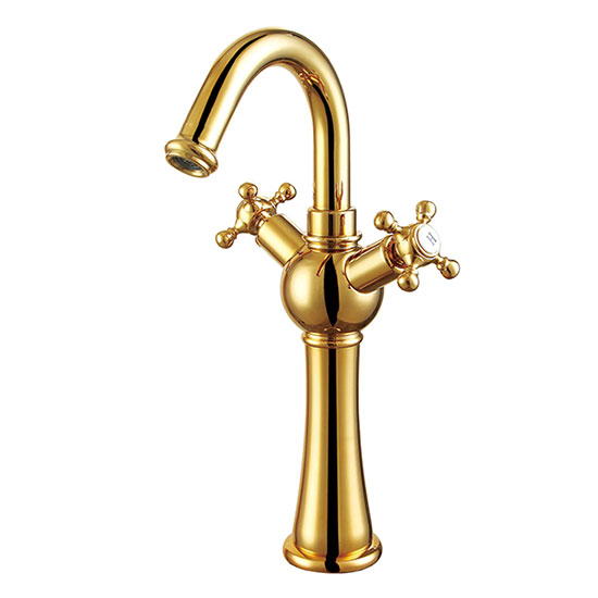 Vòi chậu lavabo mạ vàng HM-1228 (Đặt hàng từ 10-25 ngày) - Image 6