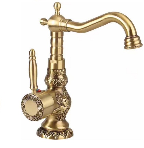 Vòi chậu lavabo mạ vàng HM-1232 (Đặt hàng từ 10-25 ngày) - Image 6