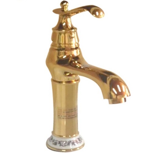 Vòi chậu lavabo mạ vàng HM-1233 (Đặt hàng từ 10-25 ngày) - Image 6