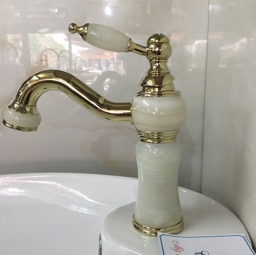 Vòi chậu lavabo mạ vàng HM-9906S (Đặt hàng từ 10-25 ngày) - Image 5