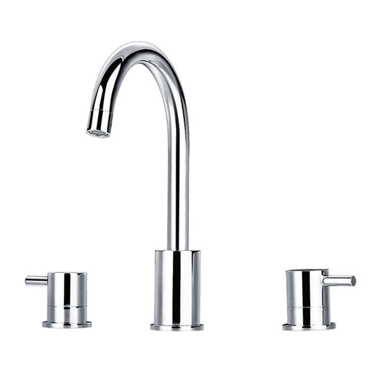 Vòi chậu lavabo màu đen điểm vàng hồng Miken MKV-600016BG - Image 4