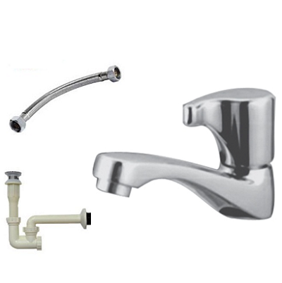 Vòi chậu lavabo nóng lạnh 2 chân 8031 - Image 4