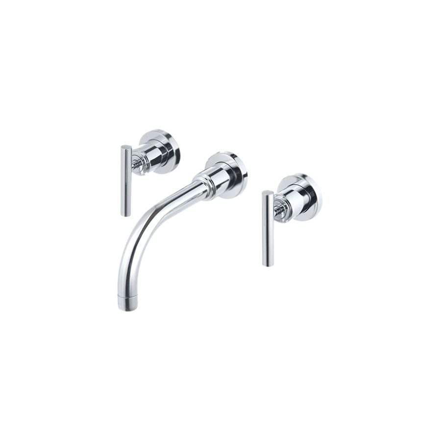 Vòi chậu lavabo nóng lạnh 3 lỗ gắn tường COTTO CT2222C18 - Image 4