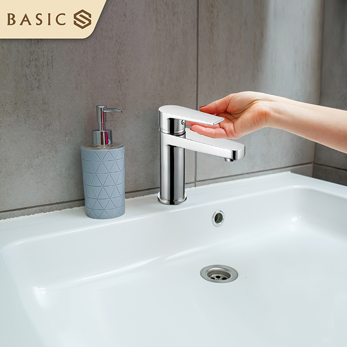 Vòi chậu lavabo nóng lạnh Basic BW-609V - Image 5