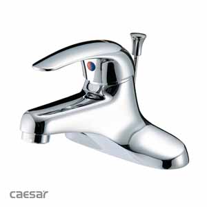 Vòi chậu lavabo nóng lạnh Caesar B402CU (Đã bao gồm xi phông nhấn) - Image 5