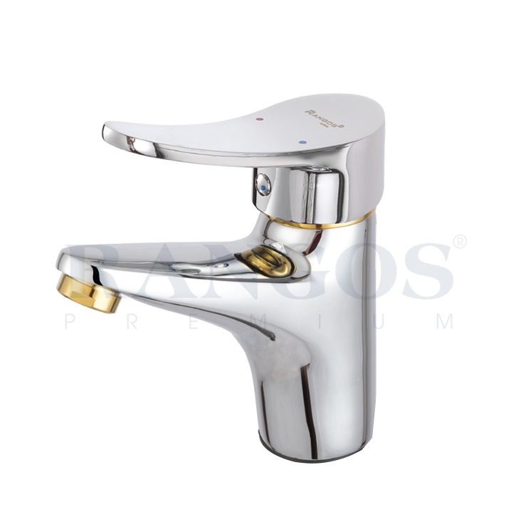 Vòi chậu lavabo nóng lạnh gắn chậu Rangos RG-102 - Image 4