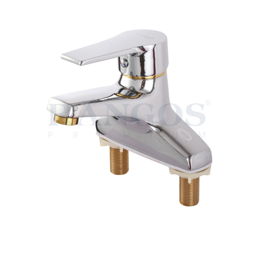 Vòi chậu lavabo nóng lạnh gắn chậu Rangos RG-301V1 - Image 3