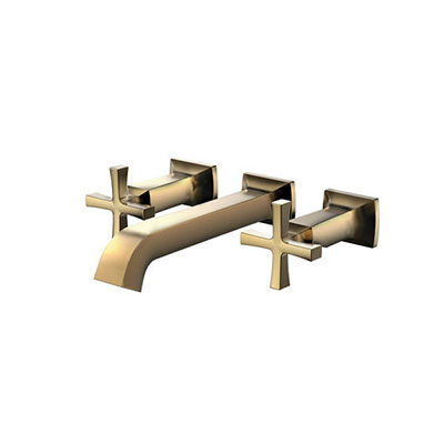 Vòi chậu lavabo nóng lạnh gắn tường màu đen Toto TLG10307BB - Image 4