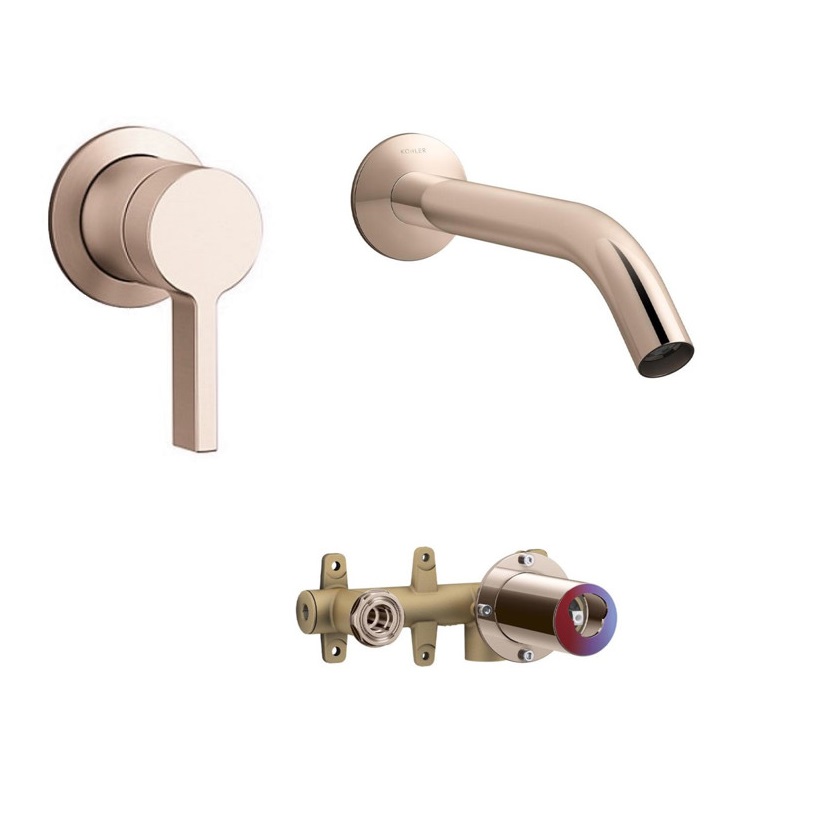 Vòi chậu lavabo nóng lạnh Kohler K-25105T-4-CP - Image 5