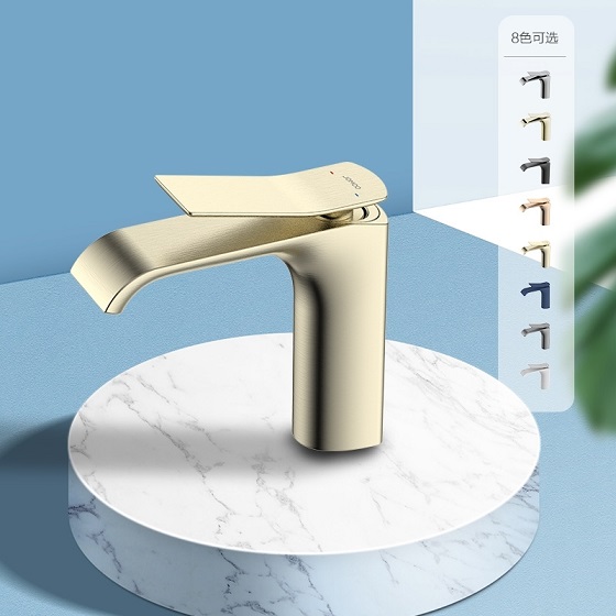 Vòi chậu lavabo nóng lạnh màu vàng JOMOO 32437-716-EA-Z - Image 6