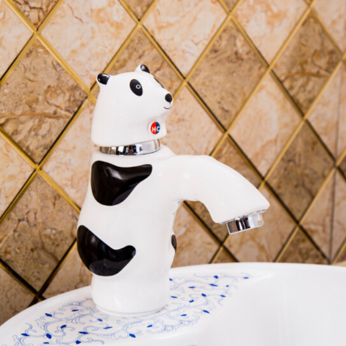 Vòi chậu lavabo trẻ em con gấu Panda ngộ nghĩnh MKV-0976BW