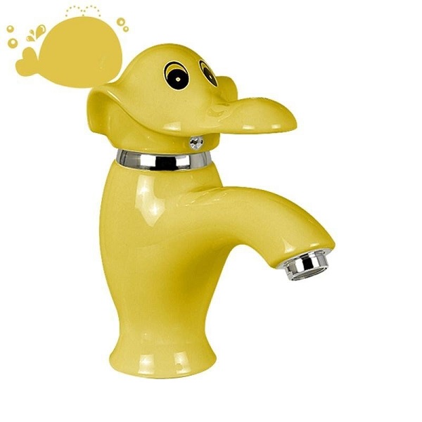 Vòi chậu lavabo trẻ em con voi có vòi ngộ nghĩnh màu vàng MKV-0978Y - Image 5