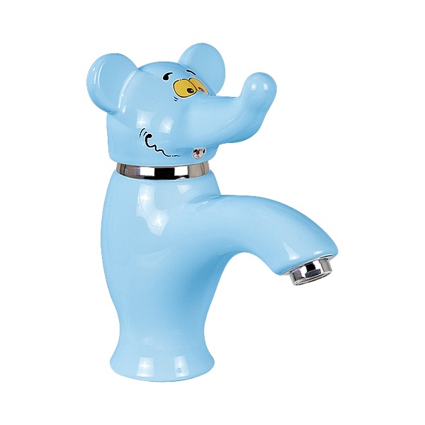 Vòi chậu lavabo trẻ em con voi có vòi ngộ nghĩnh màu xanh MKV-0979BLU