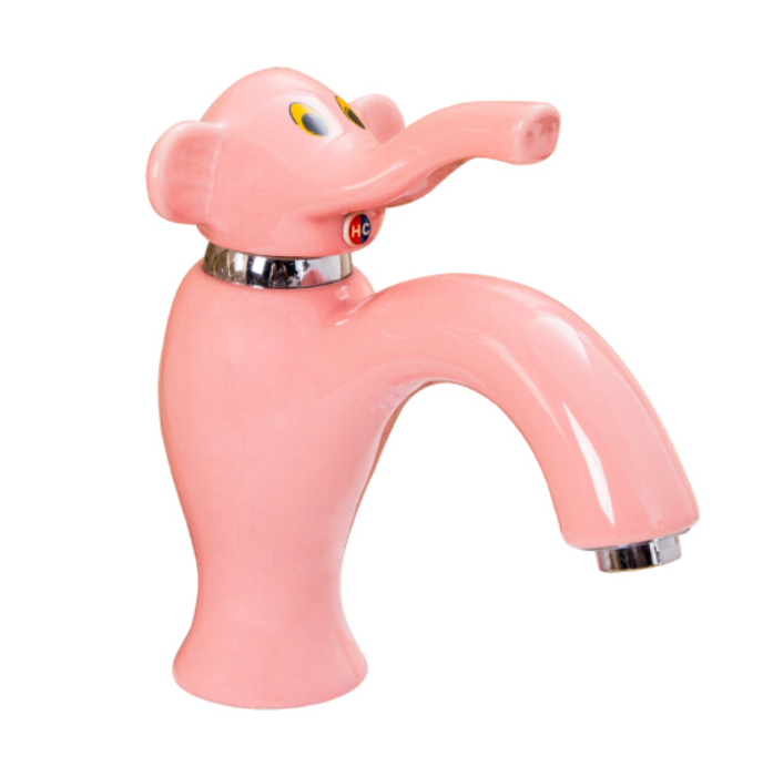 Vòi chậu lavabo trẻ em con voi ngộ nghĩnh màu xanh lá Miken MKV-097XL - Image 4