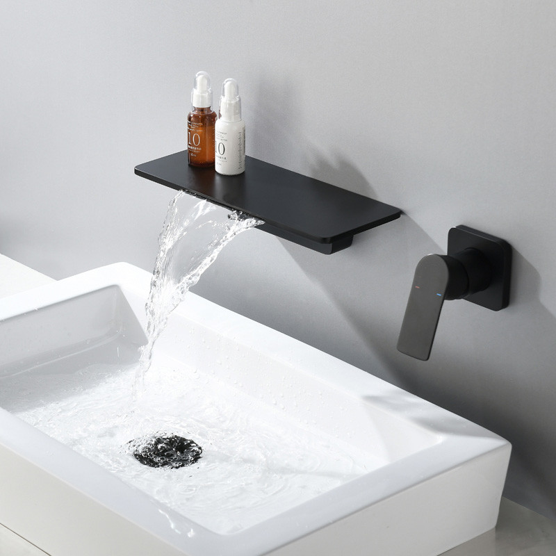 Vòi chậu lavabo vòi bồn tắm 3 lỗ mạ vàng hồng Rose Gold MK-99061GR - Image 5