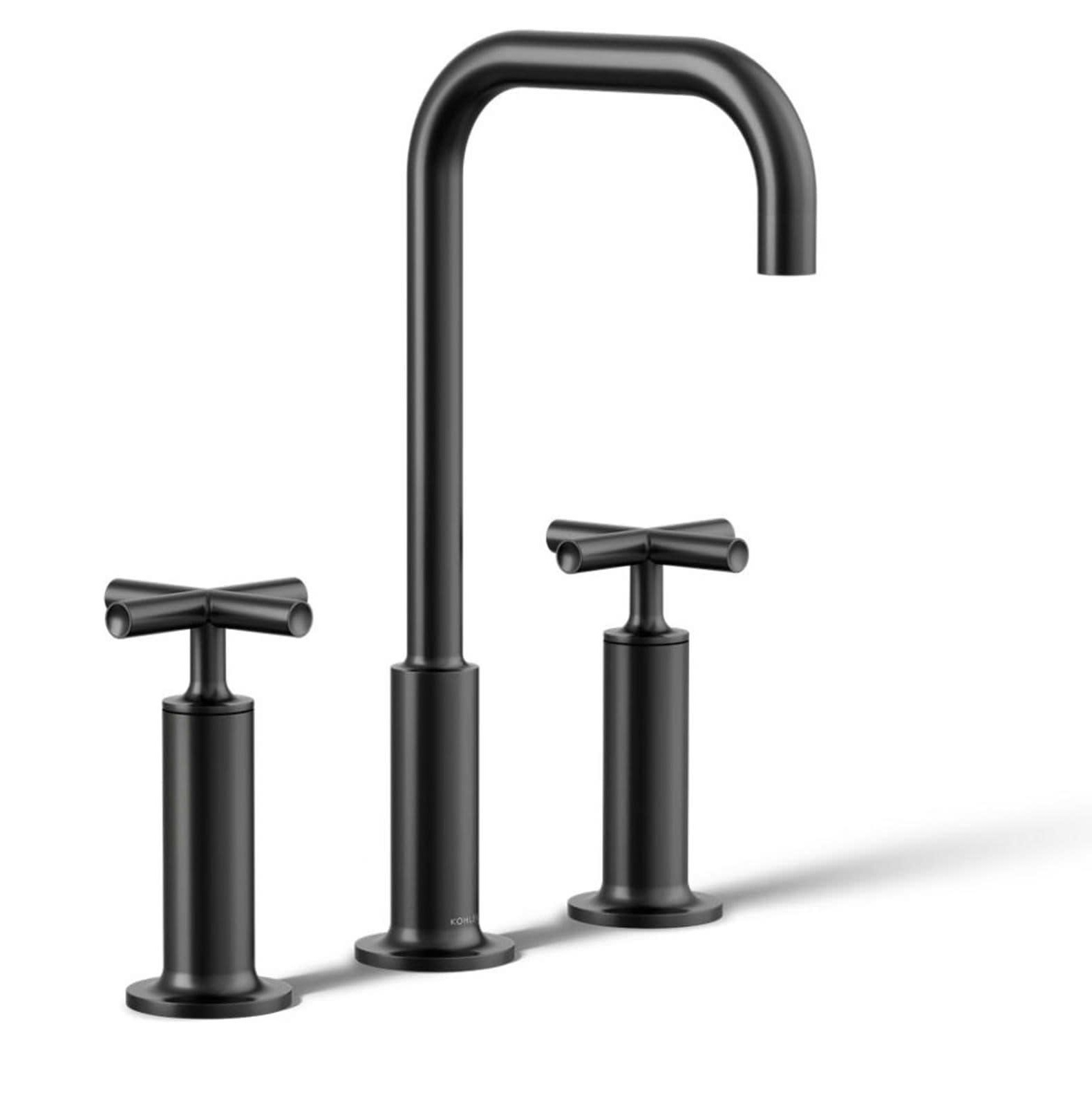 Vòi chậu lavabo vòi bồn tắm 3 lỗ màu đen mờ Kohler K-27399-4-BL - Image 3