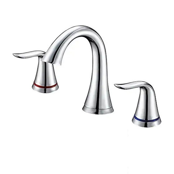 Vòi chậu lavabo vòi bồn tắm 3 lỗ Miken MKV-60121W - Image 4