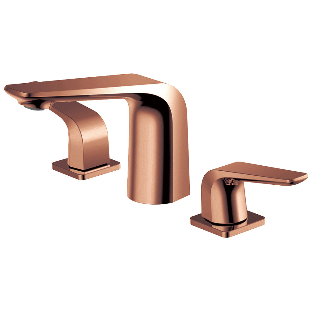 Vòi chậu lavabo, vòi bồn tắm mạ màu đen 3 lỗ Miken MK-552B - Image 4