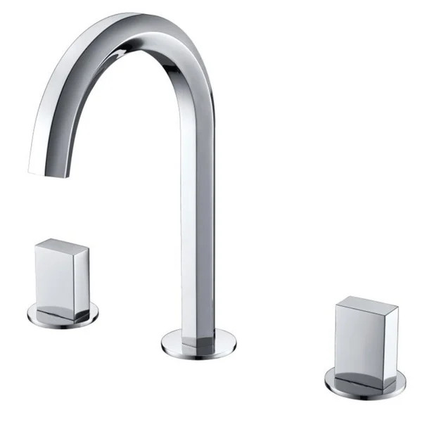 Vòi chậu lavabo, vòi bồn tắm màu đen Miken MKV-1513B - Image 6