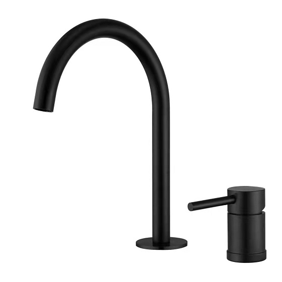 Vòi chậu lavabo, vòi bồn tắm màu vàng hồng Miken MKV-30003-RG - Image 6