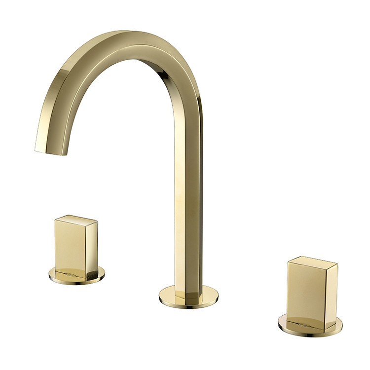 Vòi chậu lavabo, vòi bồn tắm màu vàng Miken MKV-M2664G-F