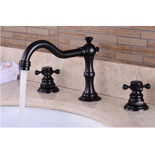 Vòi chậu lavabo, vòi bồn tắm màu vàng mờ Miken MKV-L6623GB - Image 4