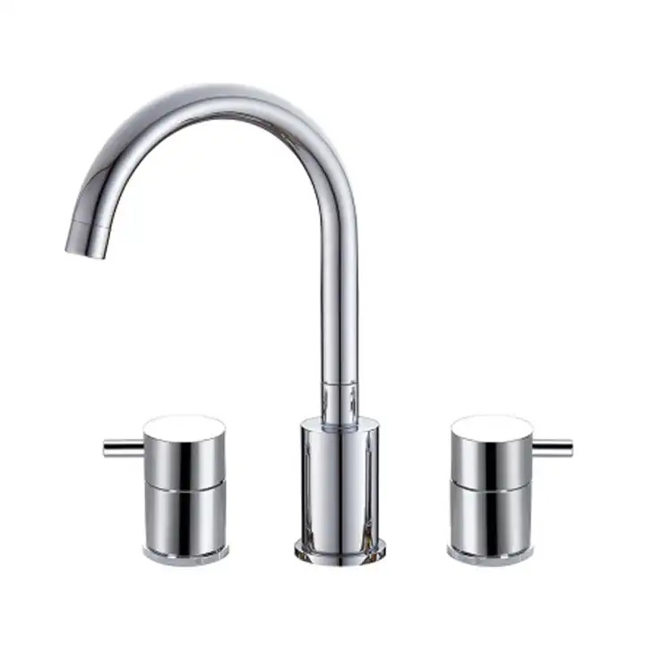 Vòi chậu lavabo, vòi bồn tắm màu vàng mờ Miken MKV-V04G - Image 5