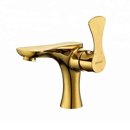 Vòi chậu lavabo , vòi xả bồn mạ vàng HM-0197 (Đặt hàng từ 10-25 ngày) - Image 3