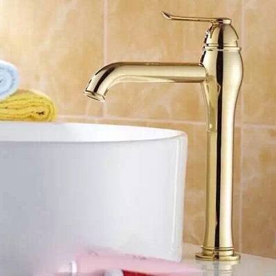 Vòi chậu lavabo , vòi xả bồn mạ vàng HM-01992 (Đặt hàng từ 10-25 ngày) - Image 4