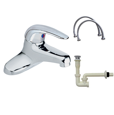 Vòi chậu lavabo vuông mạ đen giá rẻ HM-210305B ( 20cm và 30cm) - Image 4
