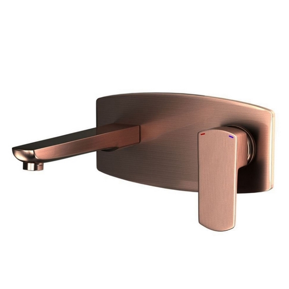 Vòi chậu rửa lavabo nóng lạnh cổ cao màu đỏ đồng JAQUAR Ấn Độ KUP-ACR-35005BPMV - Image 6