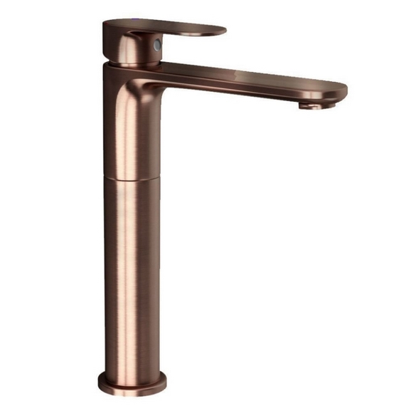Vòi chậu rửa lavabo nóng lạnh màu đỏ đồng JAQUAR Ấn Độ OPP-ACR-15005BPMV