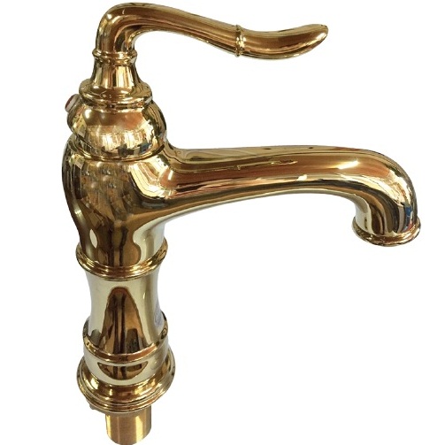 Vòi chậu rửa mặt 20cm mạ vàng CLM - Image 6