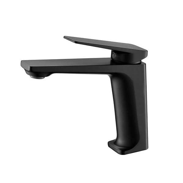 Vòi chậu rửa mặt lavabo mạ màu đen Miken MK-8020B