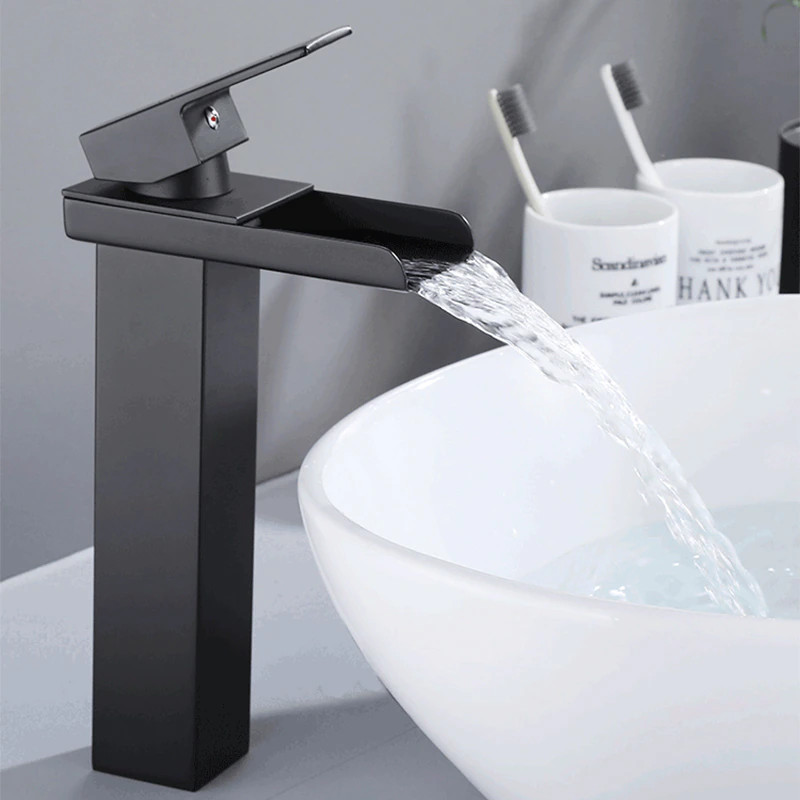Vòi chậu rửa mặt lavabo mạ màu vàng Miken MK-8032GM - Image 4