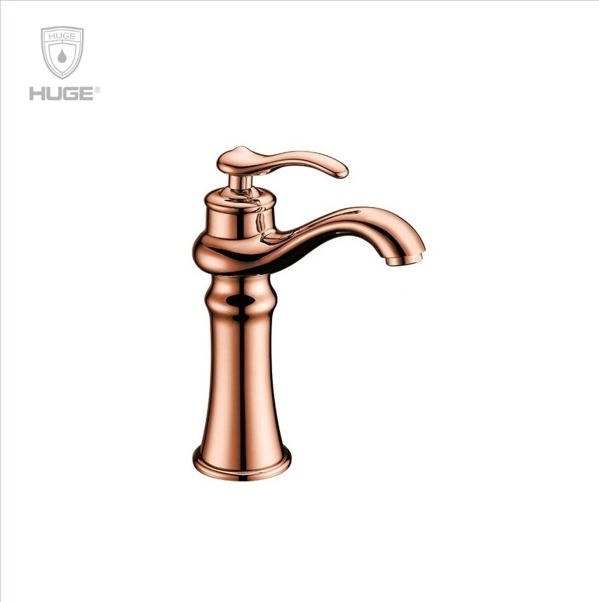 Vòi chậu rửa mặt lavabo màu đen Huge H-2600AB - Image 4