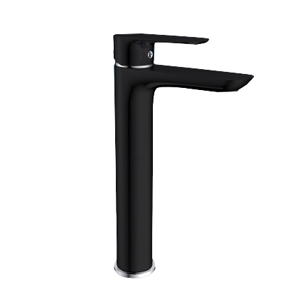 Vòi chậu rửa mặt lavabo màu đen Huge H-6200AB