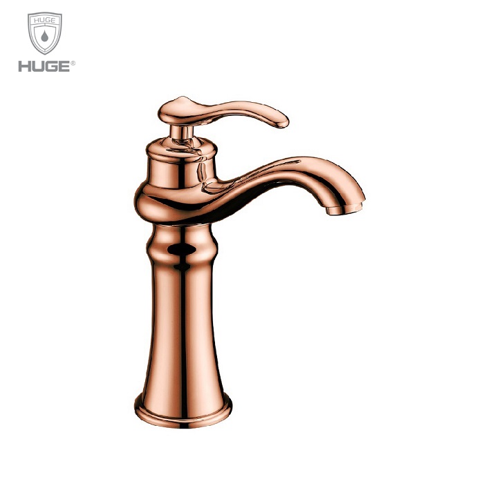 Vòi chậu rửa mặt lavabo màu đen Huge H-8600VB - Image 4