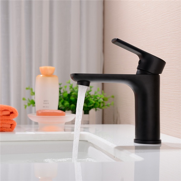 Vòi chậu rửa mặt lavabo màu ghi (Gray color) Miken MKV-600013G - Image 5