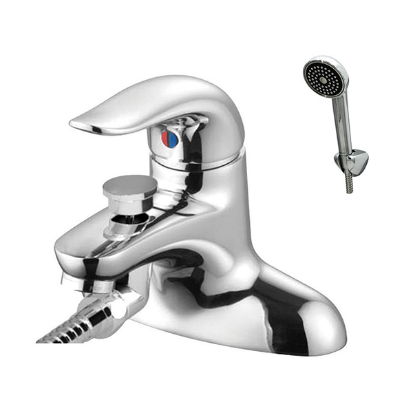 Vòi chậu rửa mặt lavabo nóng lạnh màu vàng Mirolin MK631G - Image 6
