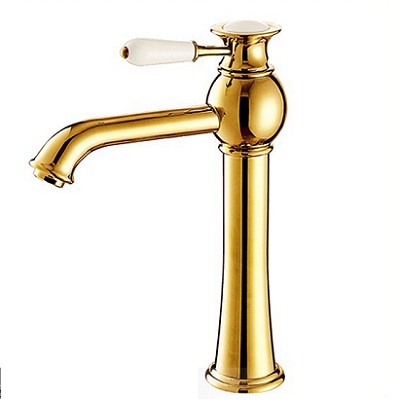 Vòi chậu rửa mặt mạ vàng Yadanli YDL-W1035M (20cm) - Image 6