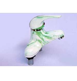 Vòi chậu vân đá vàng mạ sứ VVDV603 - Image 5