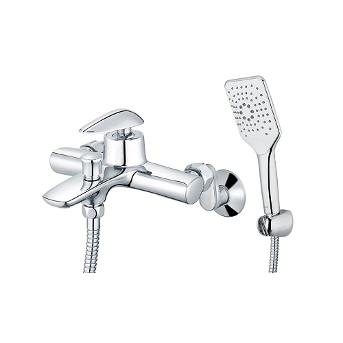 Vòi hoa sen tắm nóng lạnh màu đỏ Caesar S393CR - Image 3