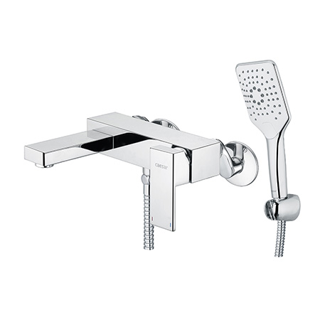 Vòi hoa sen tắm nóng lạnh màu đỏ Caesar S393CR - Image 4