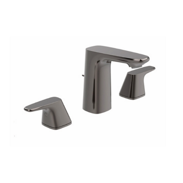 Vòi lavabo 3 lỗ nóng lạnh màu xám bóng American Standard WF-1703HG